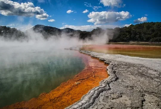 Geothermal crater